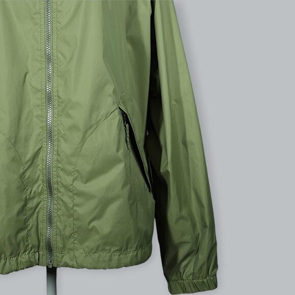 Columbia Jacket Mens XL Green Waterproof Rain Hooded Omni Tech Packable - Picture 5 of 12